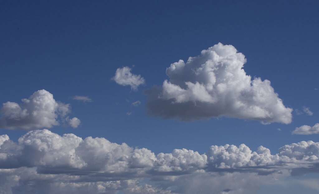 Les cumulus présentent une forme boursouflée facilement reconnaissable