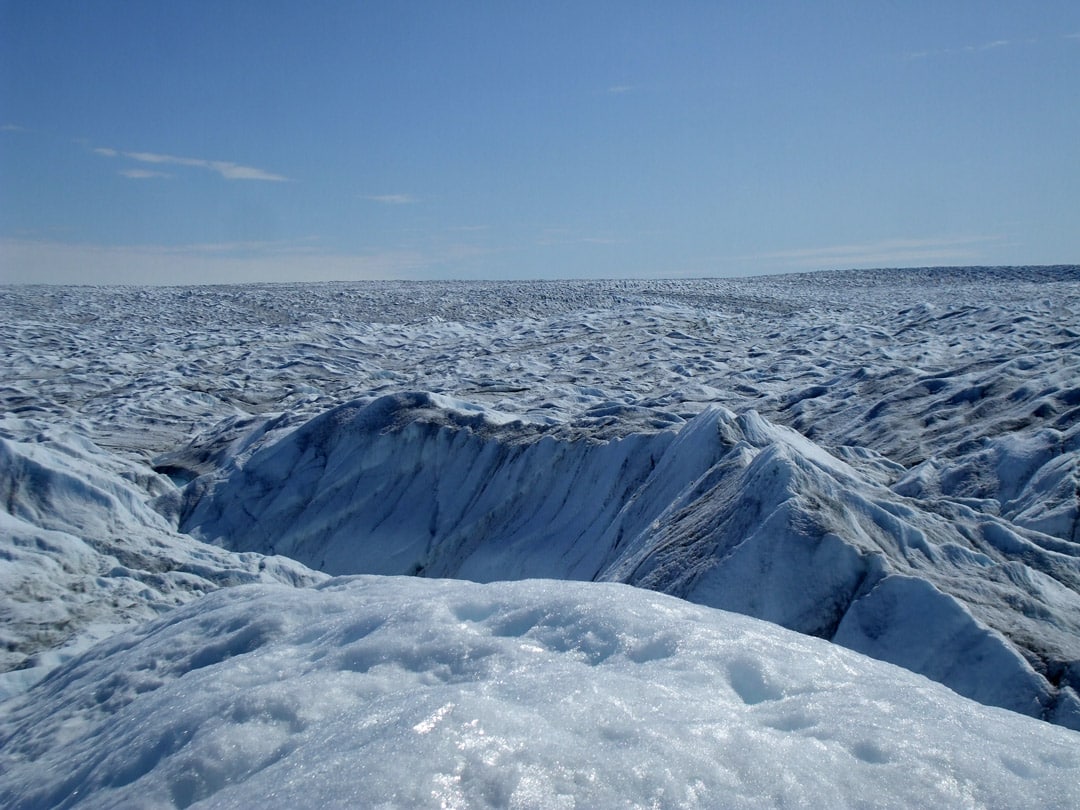 Vue sur l’inlandsis du Groenland