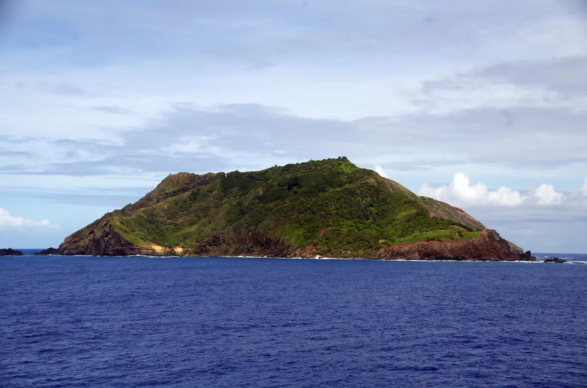 L'île de Pitcairn au cœur de l'océan Pacifique Sud.
